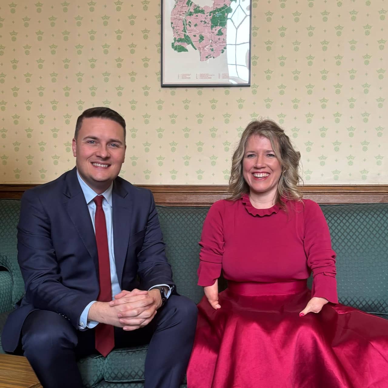 Marie with Health Secretary Wes Streeting