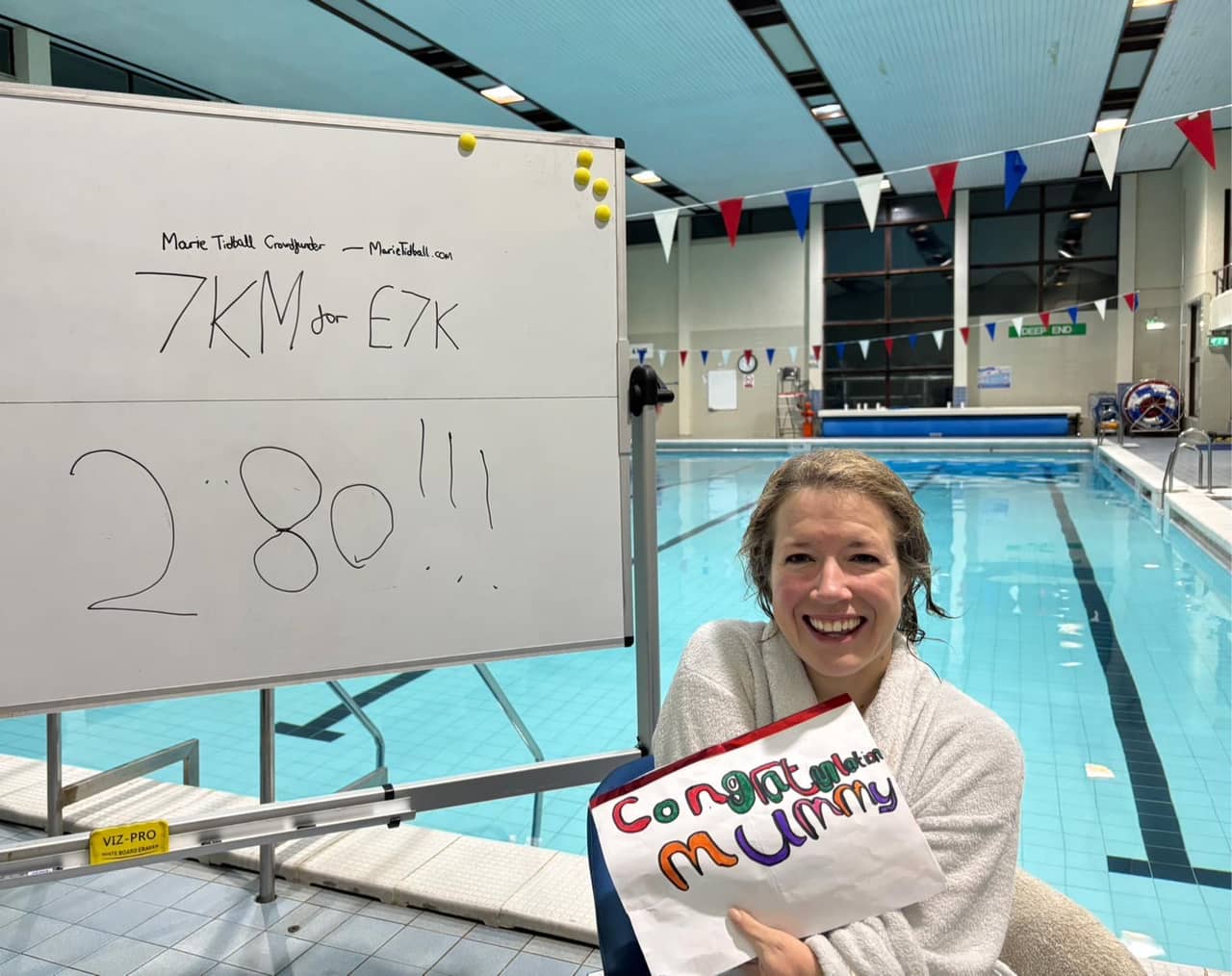 Marie Tidball - 7KM swim 