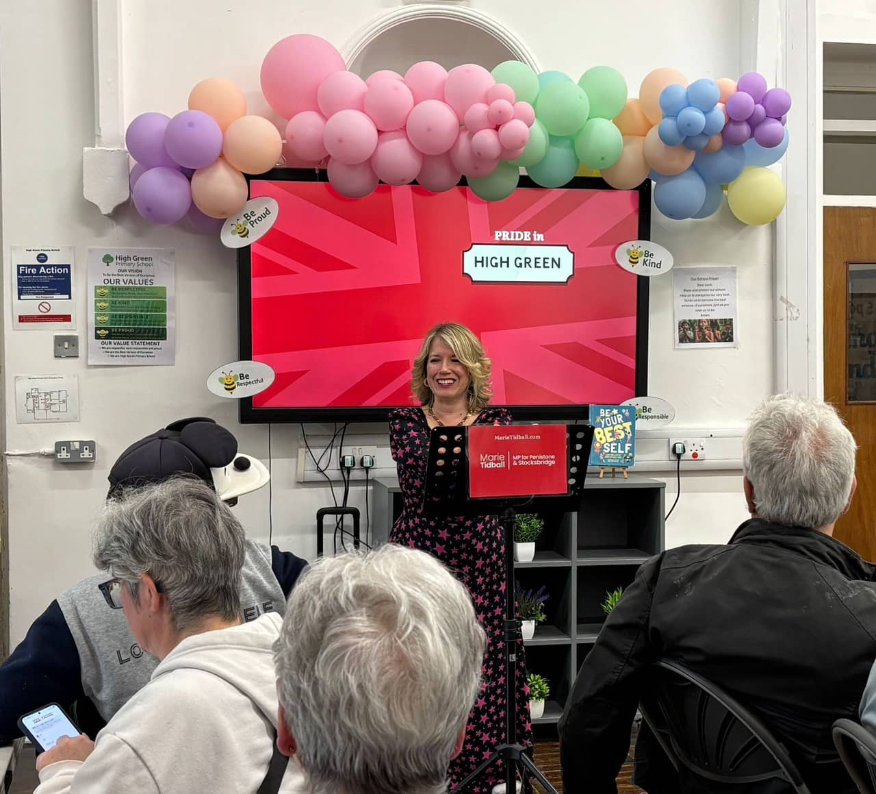 Marie Tidball at her Pride in High Green event