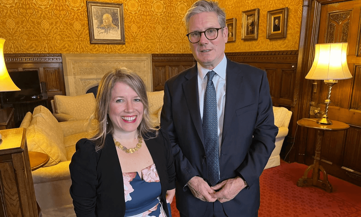 Keir Starmer and Marie Tidball MP