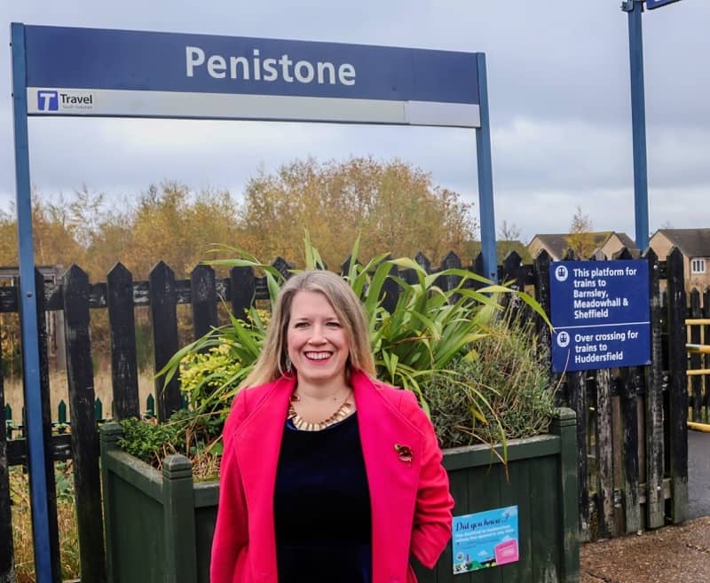 Marie Tidball at Penistone Station