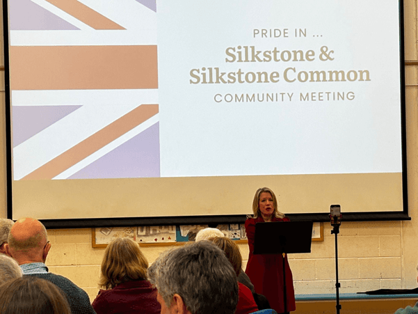 Marie Tidball MP at her Pride in Silkstone and Silkstone Common