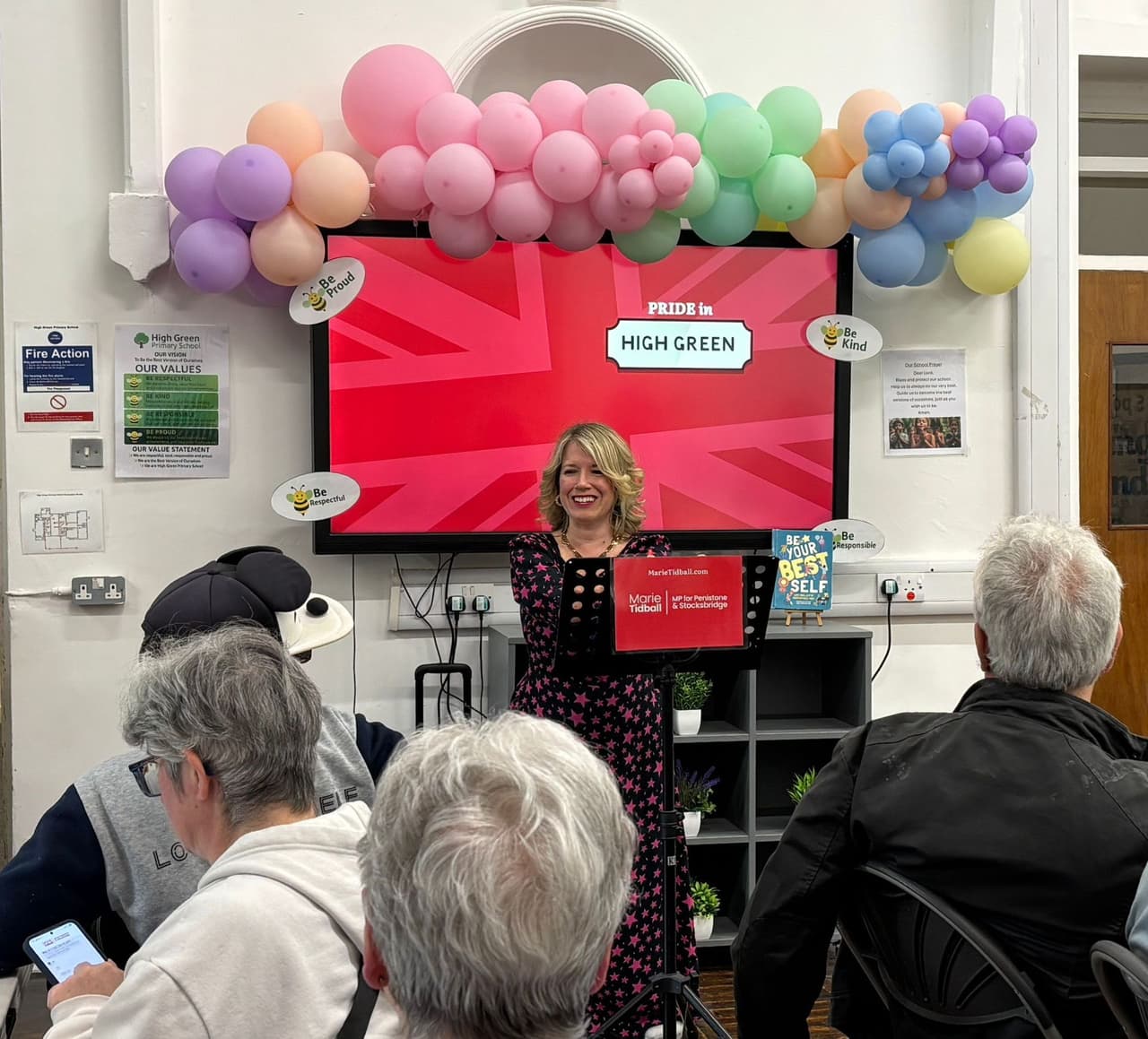 Marie Tidball at her Pride in High Green event