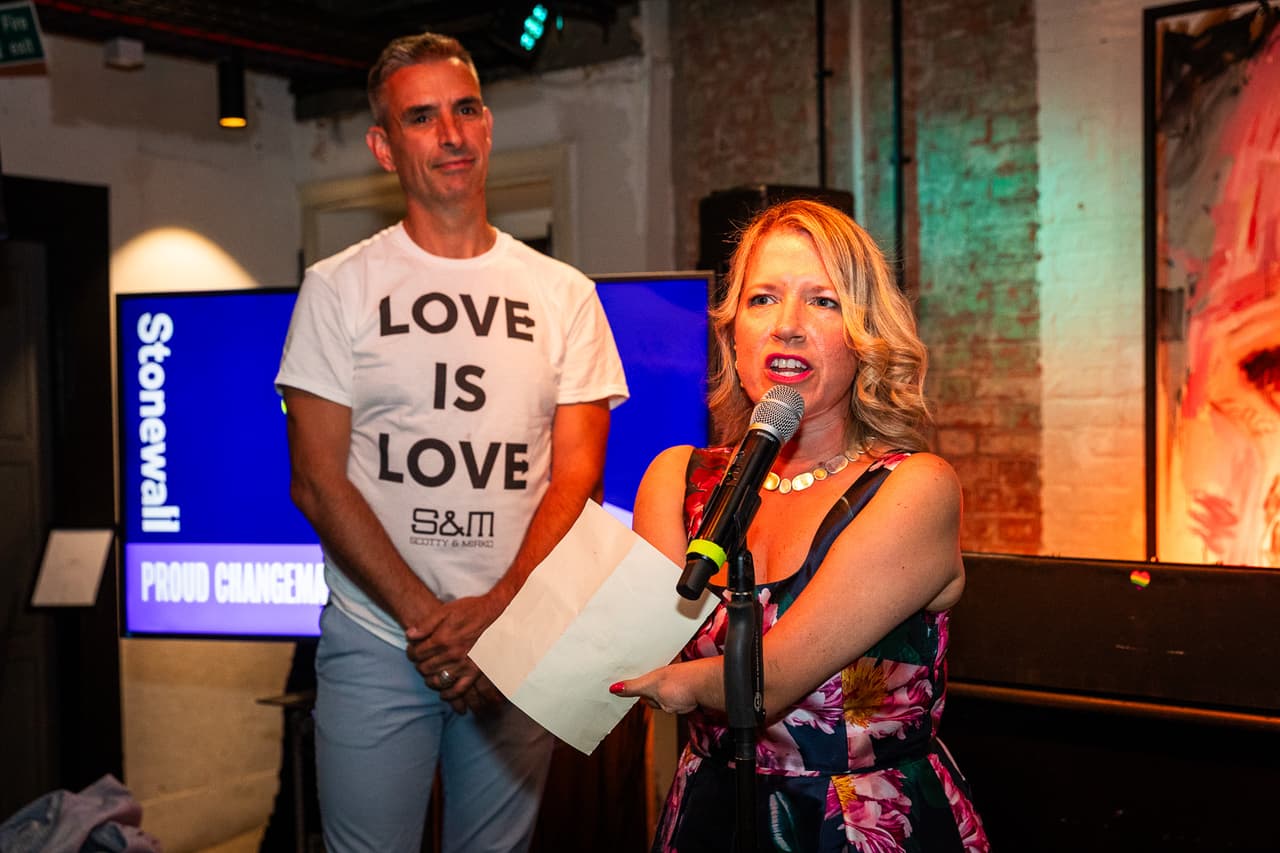 Marie Tidball MP at the 2026 Stonewall Change-maker Awards (Photo credit: Stonewall)