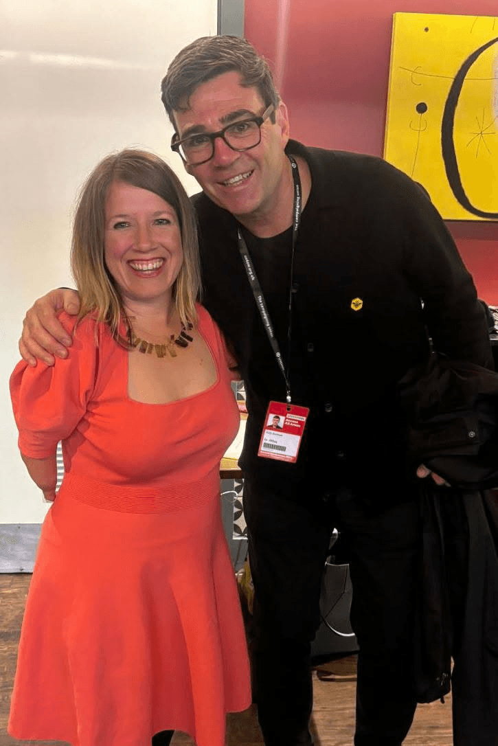 Marie Tidball MP with Prime Minister Andy Burnham