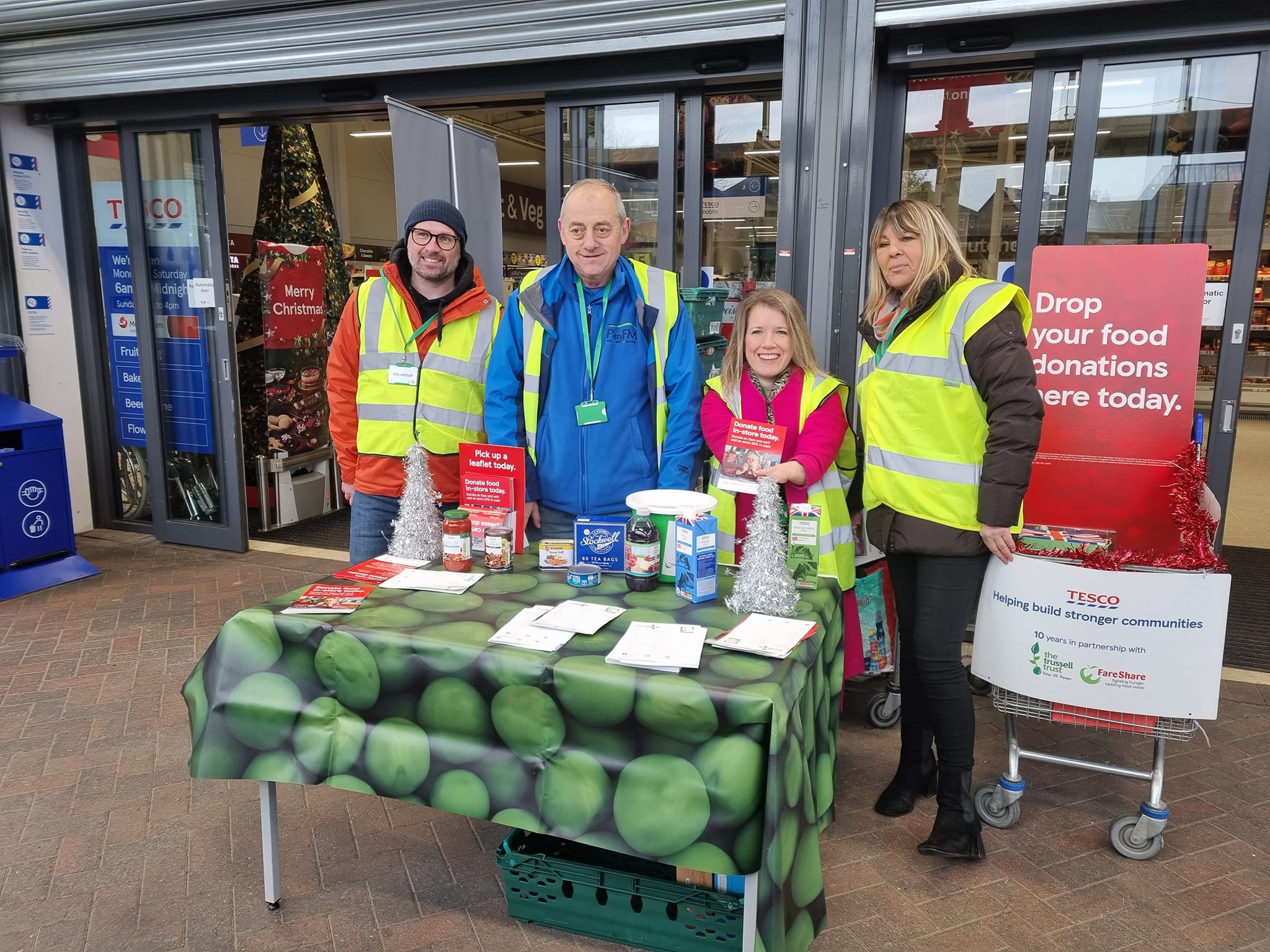 Marie at a foodbank session