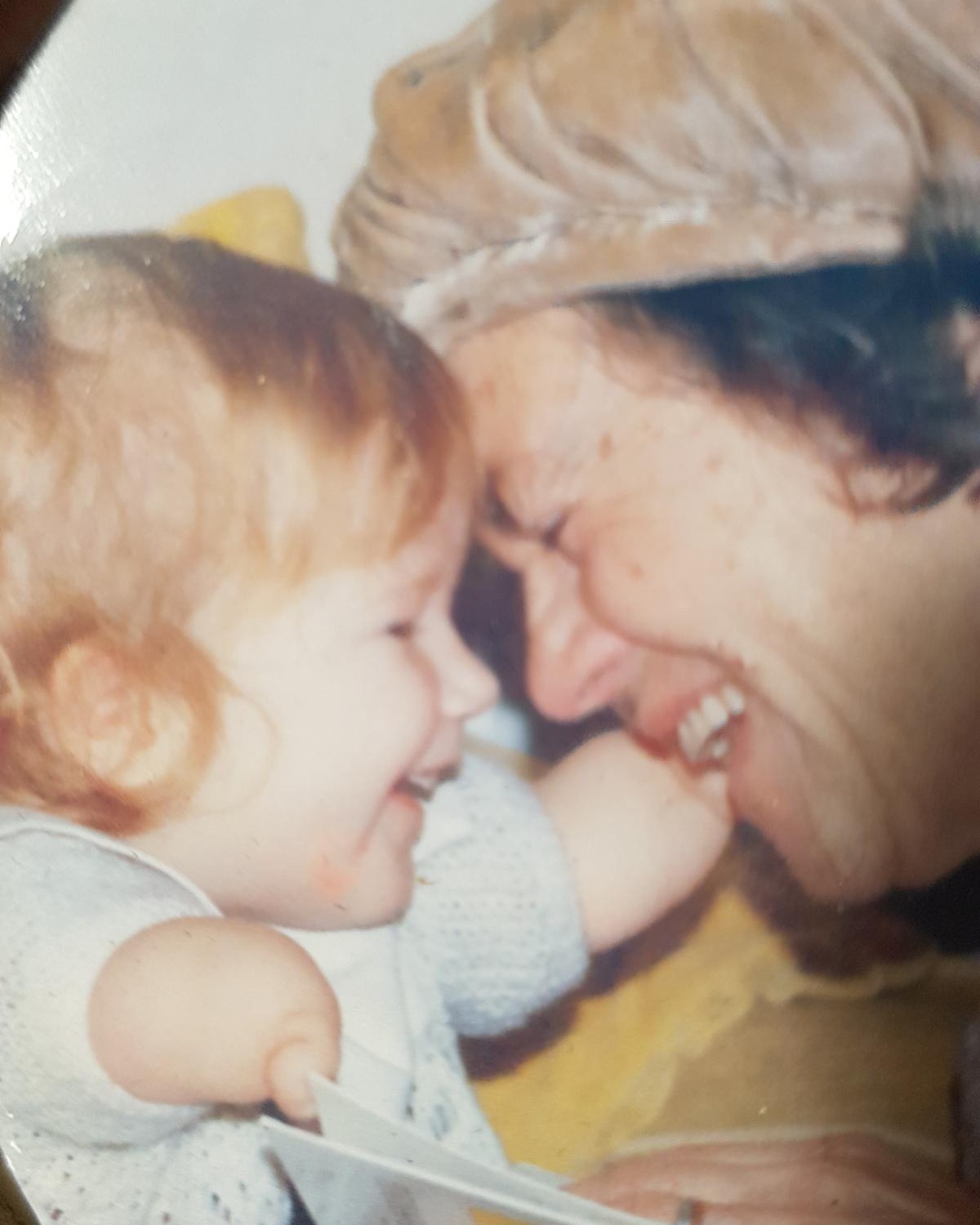 Marie with her mother at birth